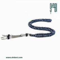 Crystal Beaded Rosary - Navy