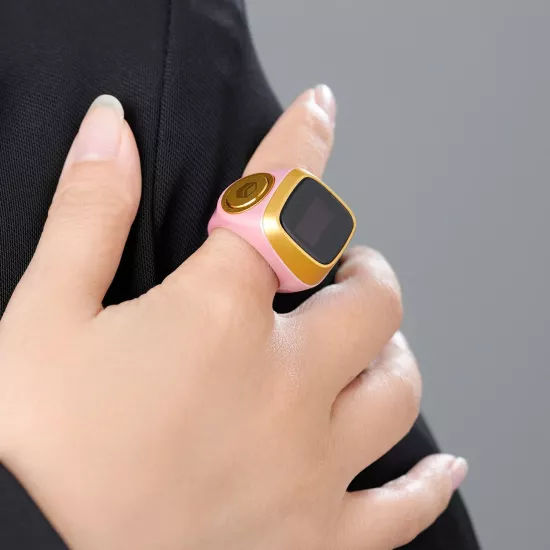 Smart Tasbeeh Ring - Pink