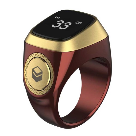 Smart Tasbeeh Ring - Maroon