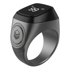 Smart Tasbeeh Ring (Zinc) - Graphite 
