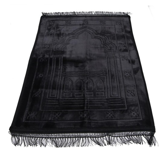 Velvet Prayer Mat - Black