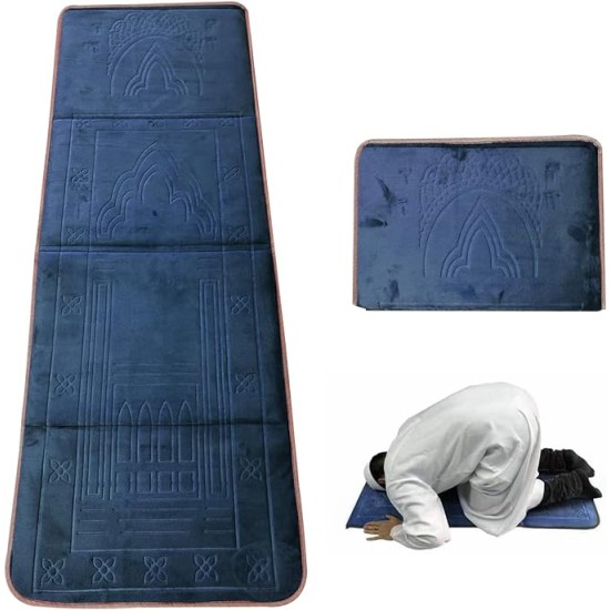 Backrest Prayer Mat - Blue