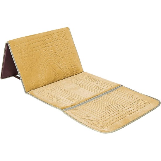 Backrest Prayer Mat - Gold